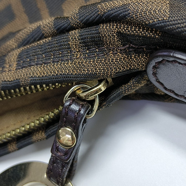 Canvas Top Handle Bag Brown