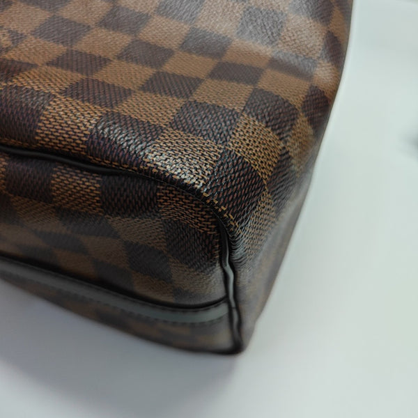SPEEDY 25 Damier Ebene Coated Canvas Brown