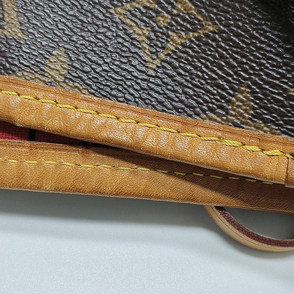 NEVERFULL MM Monogram Coated Canvas Brown