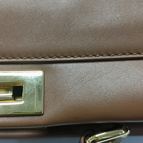 Peekaboo Medium Calfskin Brown