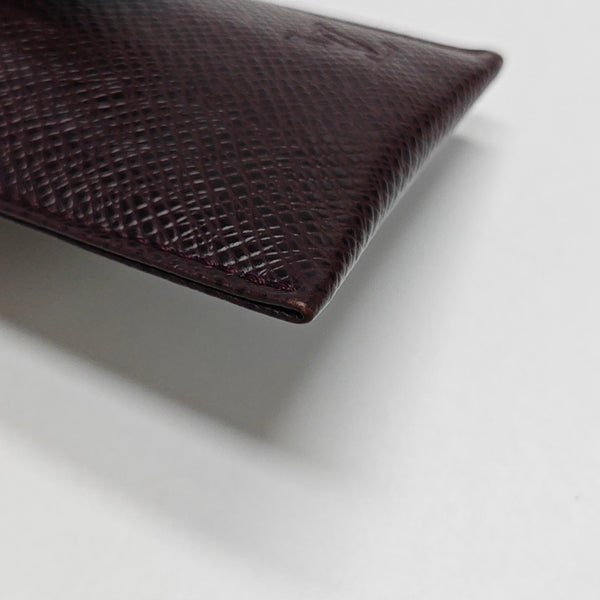 Leather Card Holder Red