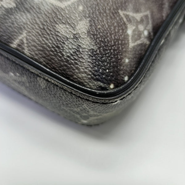 ALPHA Monogram Coated Canvas Gray