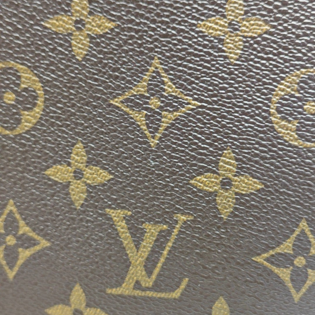 NEVERFULL MM Monogram Coated Canvas Brown