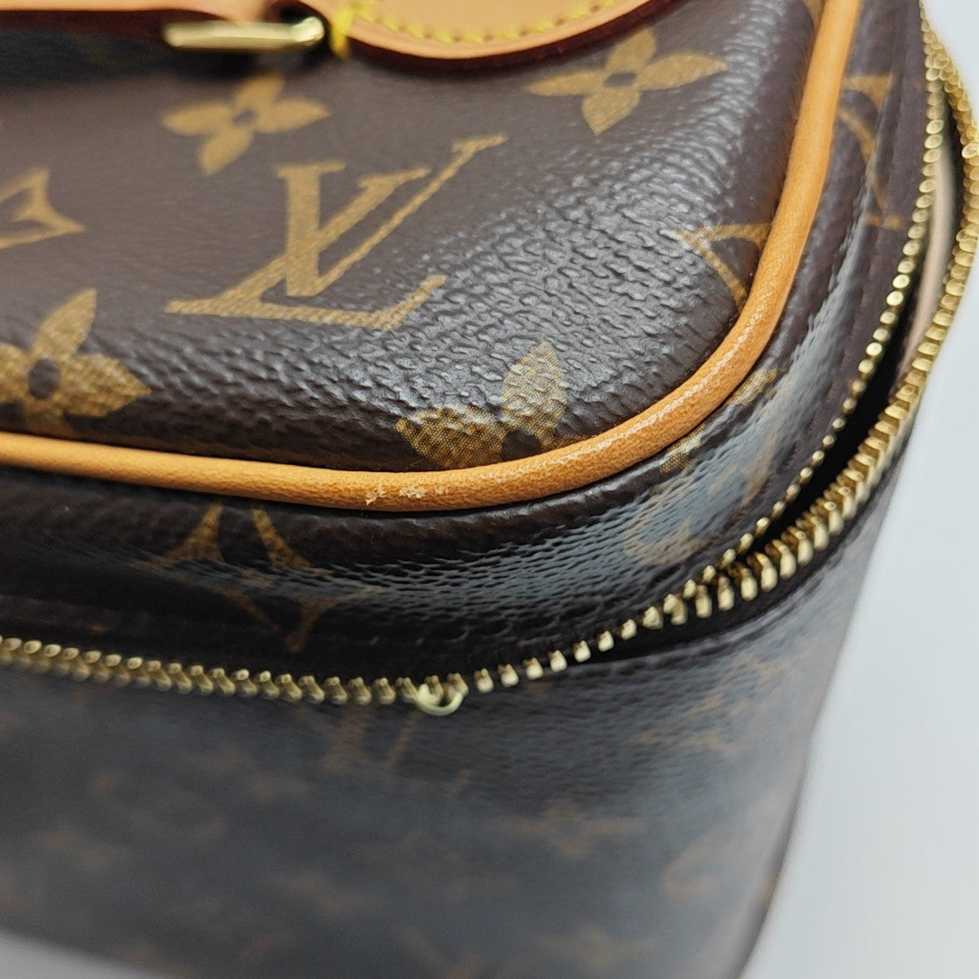 NICE BB Monogram Coated Canvas Brown