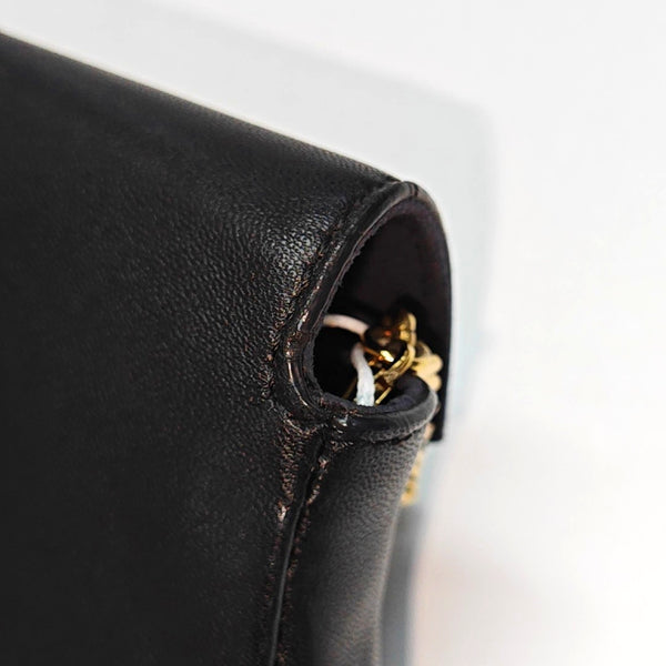 Authenticated pre-owned  Baguette Calfskin Black - Shoulder Bag at Looply