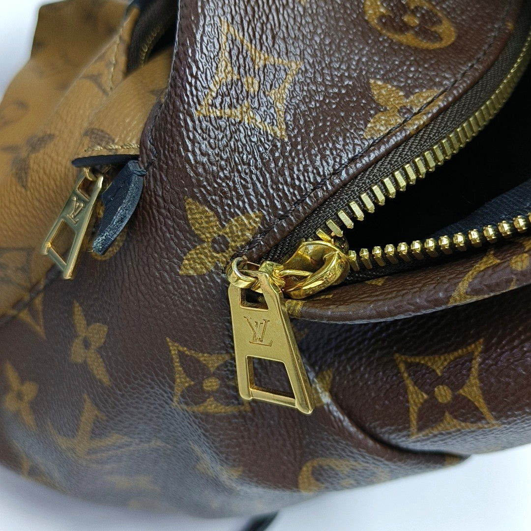 PALM SPRINGS PM Monogram Coated Canvas Brown