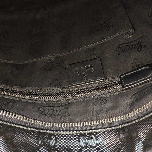 Monogram Coated Canvas Crossbody Bag Black