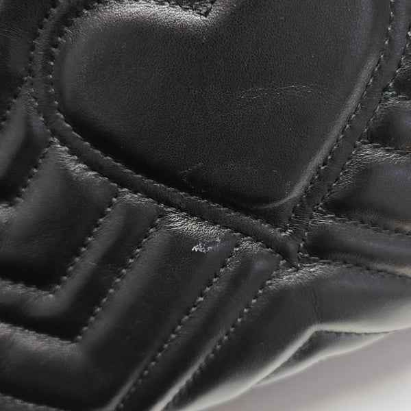 GG Marmont Medium Quilted Calfskin Black