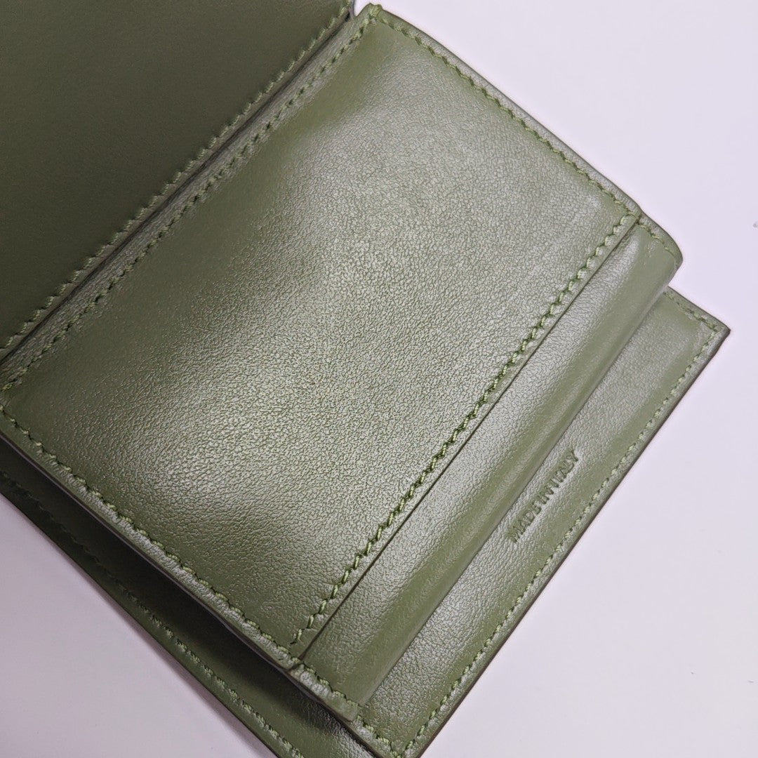 Calfskin Wallet Small Green