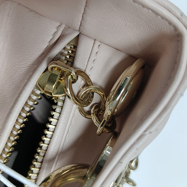 Lady Dior Medium Cannage Lambskin Pink