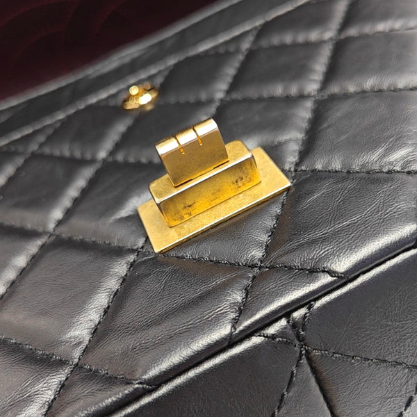 2.55 227 (jumbo) Quilted Calfskin Black