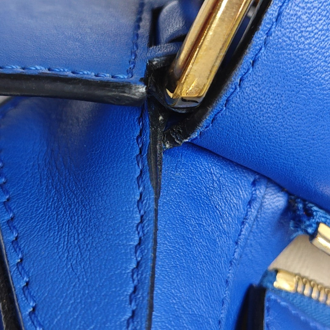 Puzzle Large Calfskin Blue