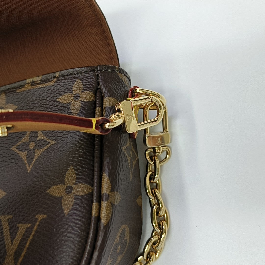 IVY Monogram Coated Canvas Brown