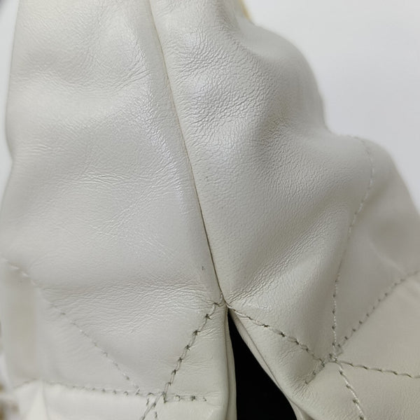 CHANEL 22 Mini Quilted Calfskin White