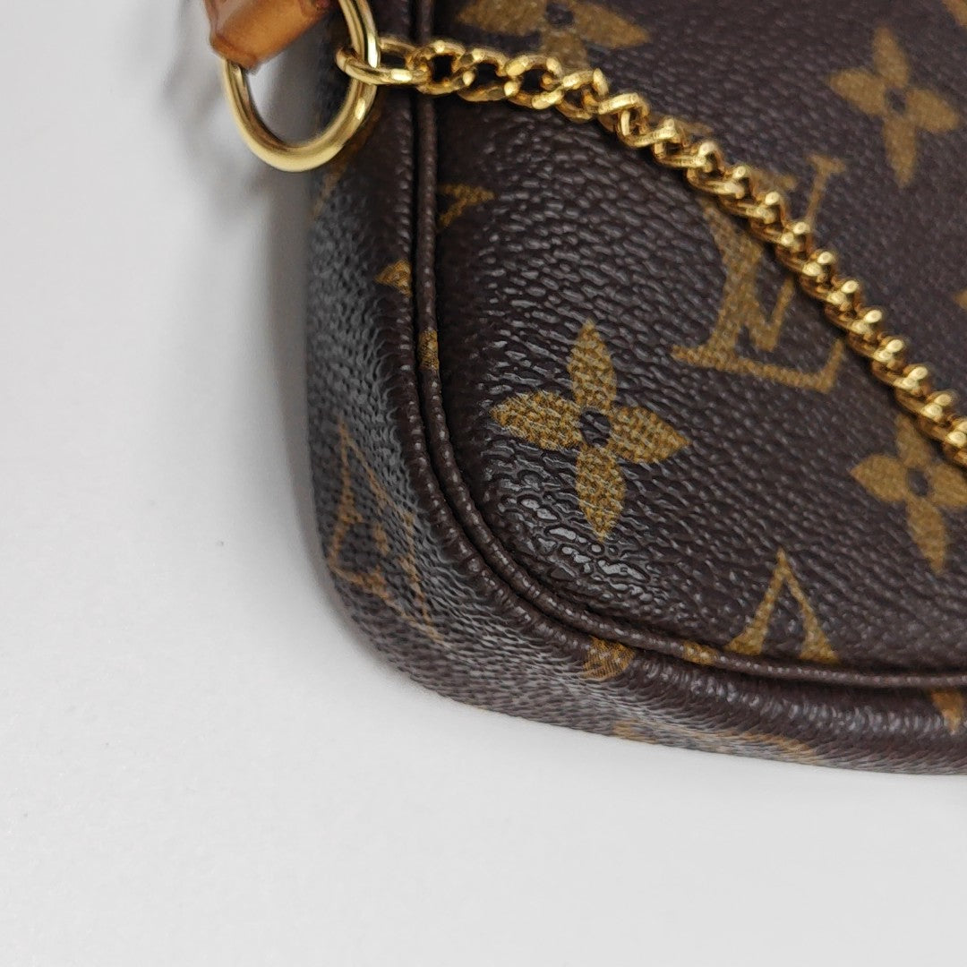 ACCESSOIRES Mini Monogram Coated Canvas Brown