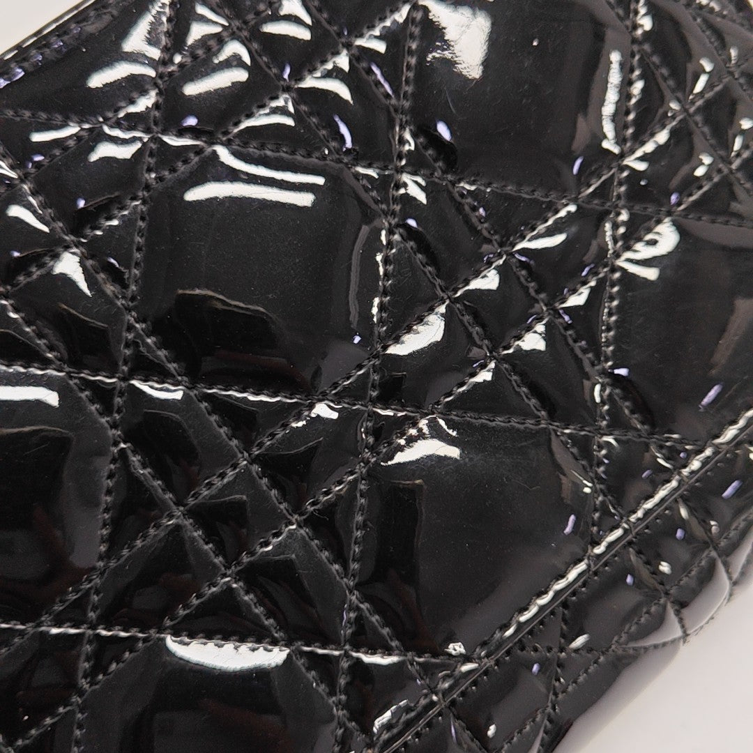 Miss Dior Cannage Patent Leather Black