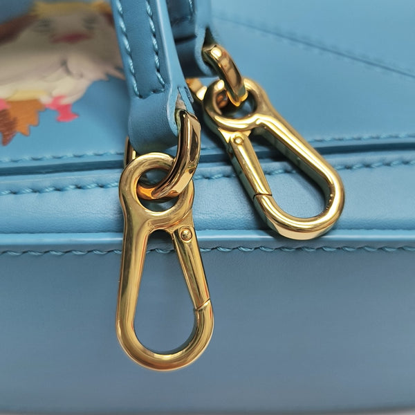 Puzzle Mini Calfskin Blue