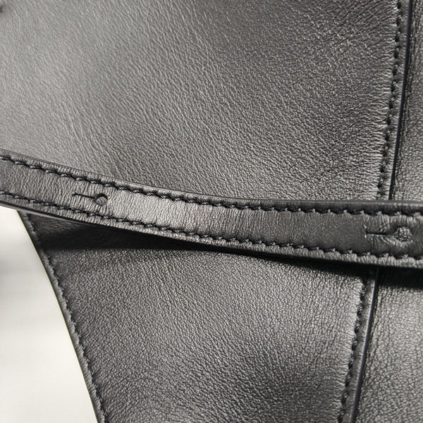 Puzzle Fold Mini Calfskin Black