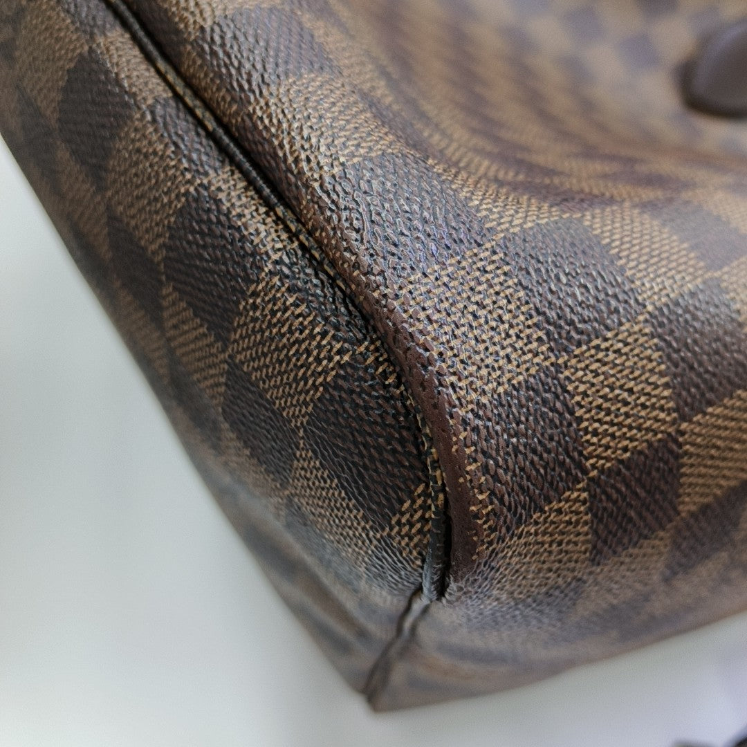 NEVERFULL GM Damier Ebene Coated Canvas Brown