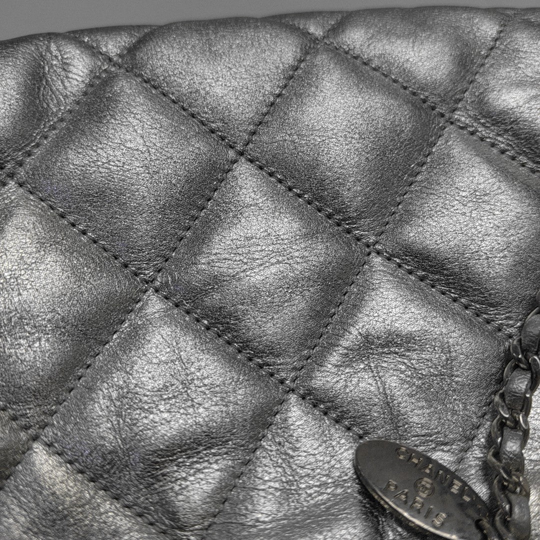 Quilted Calfskin Silver