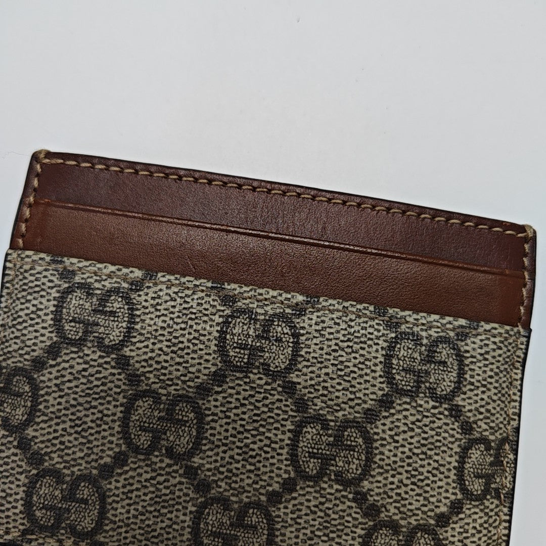Monogram Coated Canvas Card Holder Brown