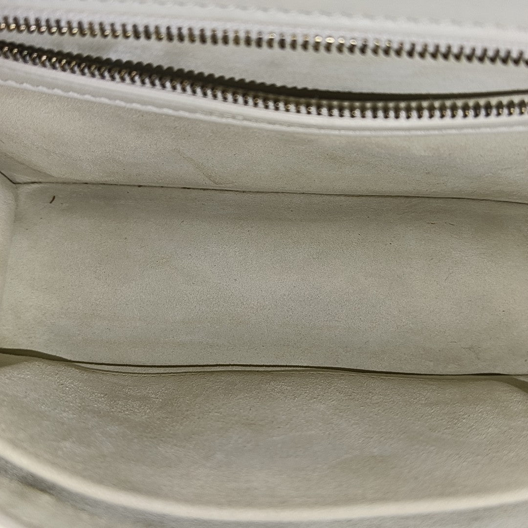 Diorama Small Cannage Calfskin White