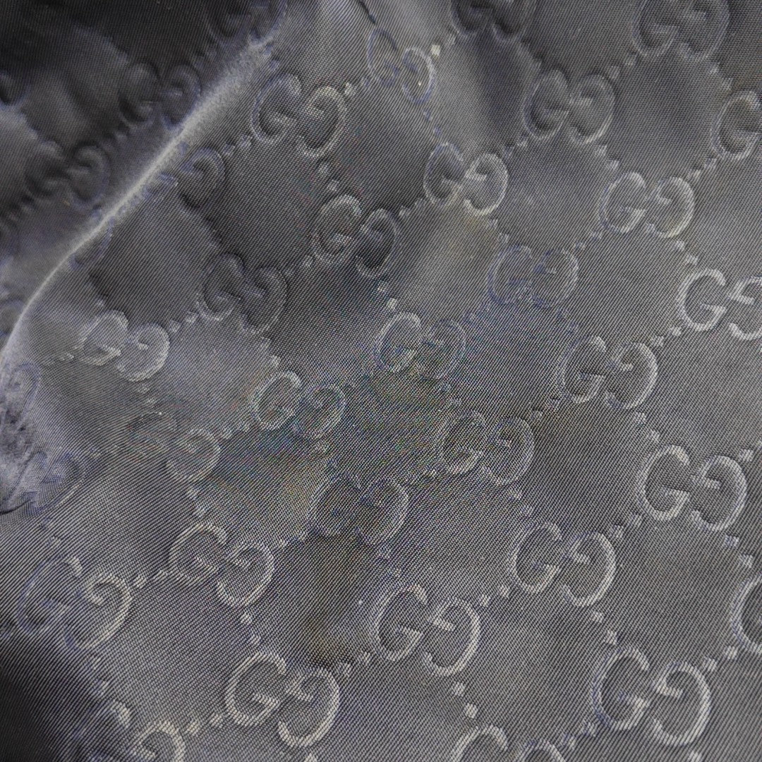 Monogram Nylon Tote Bag Black