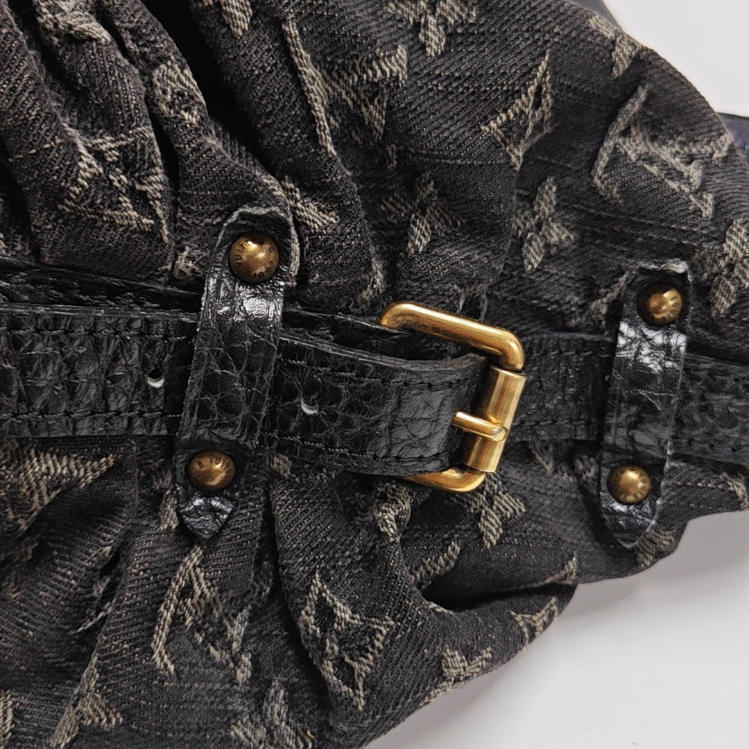 SOLAR Monogram Denim Black