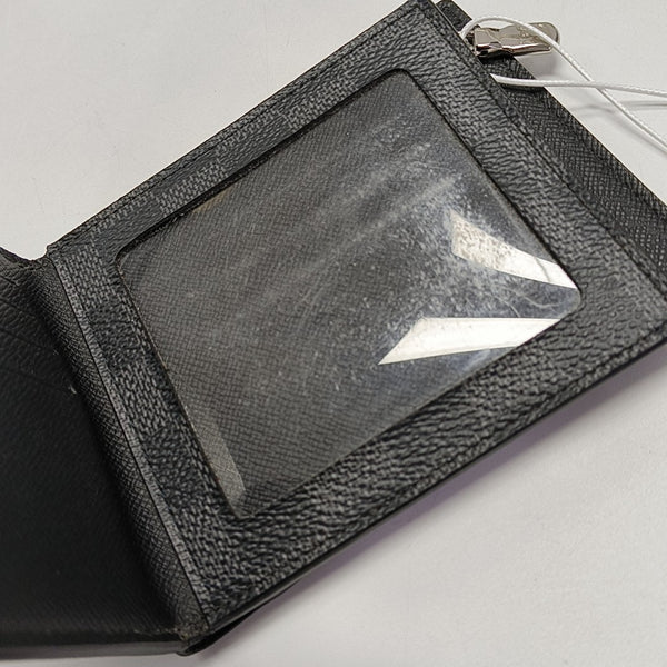 Coated Canvas Clutch Gray