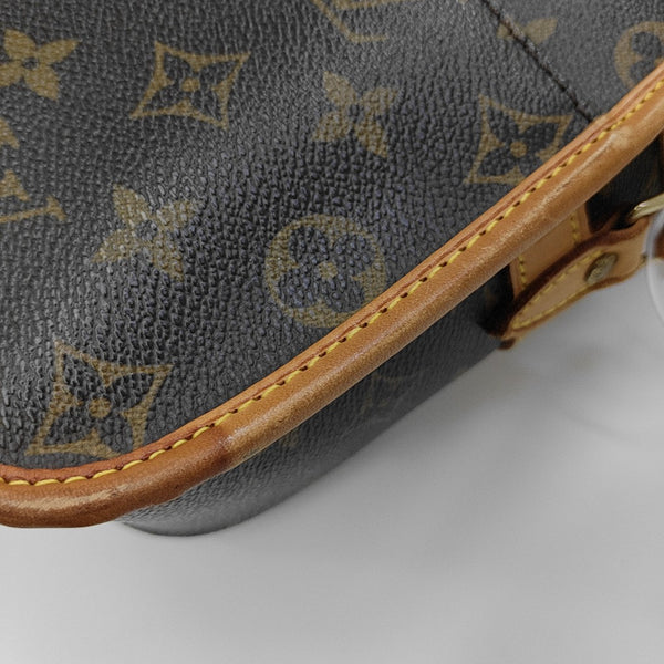 SOLOGNE PM Monogram Coated Canvas Brown