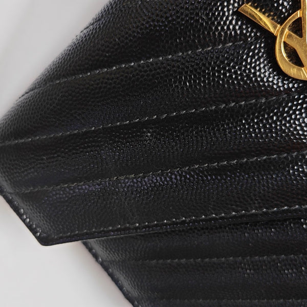 MONOGRAM WOC Chevron Calfskin Black