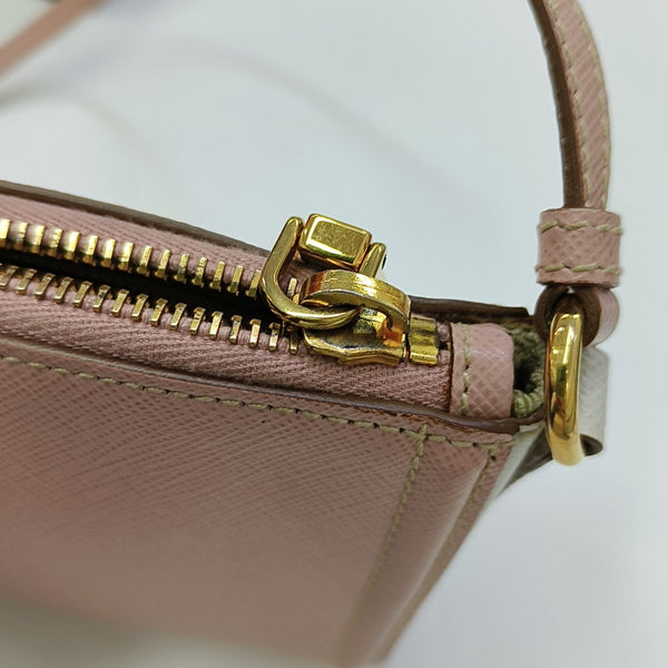 Saffiano Calfskin Top Handle Bag Pink