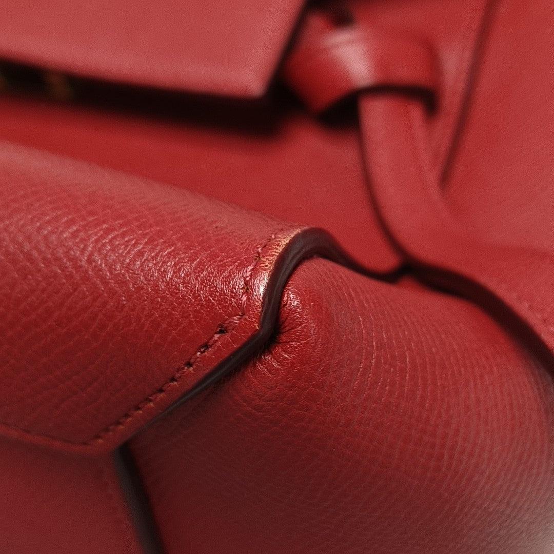 BELT Micro Calfskin Red