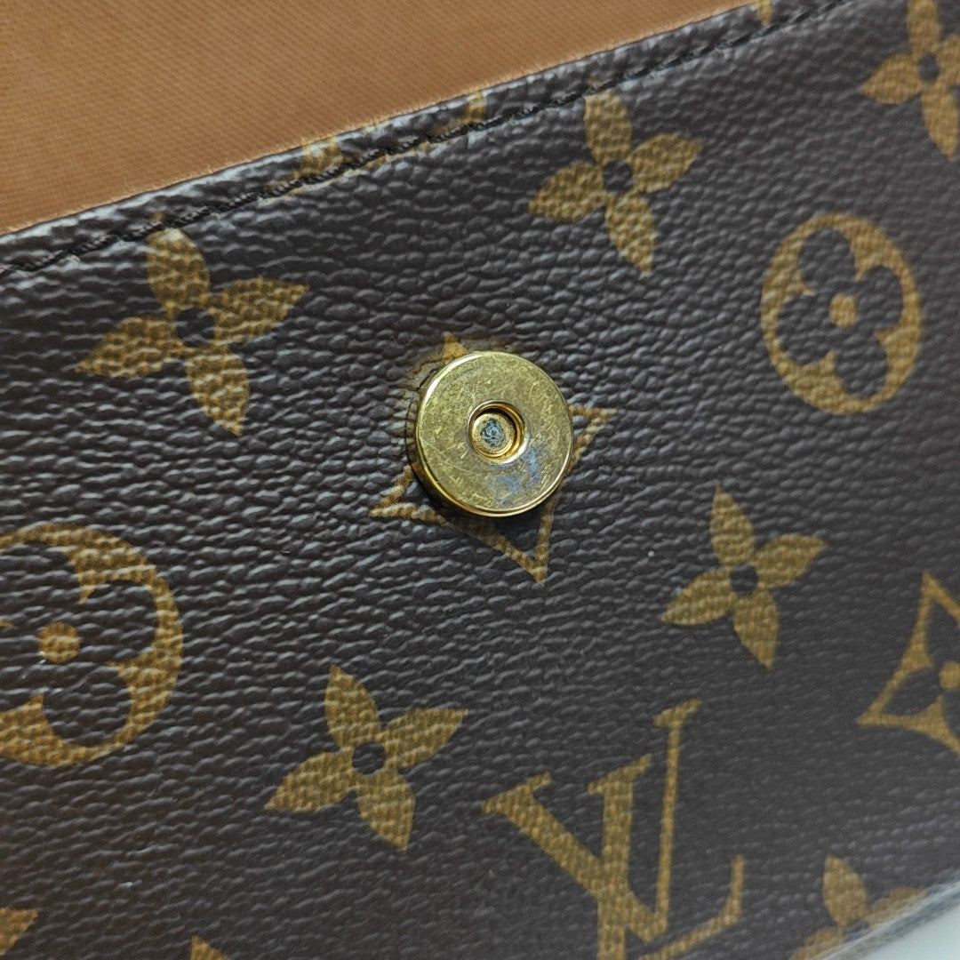 IVY Monogram Coated Canvas Brown