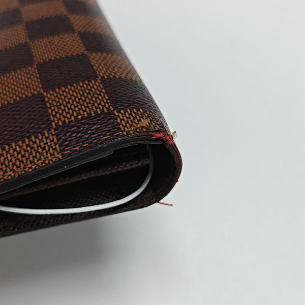 JAMES Damier Ebene Coated Canvas Brown Wallet
