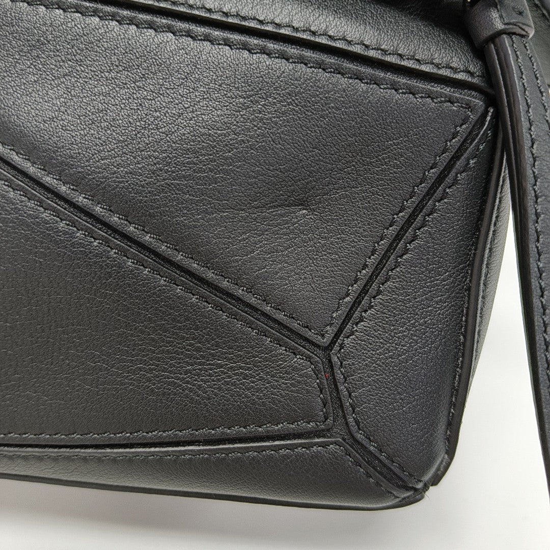 Puzzle Mini Calfskin Black