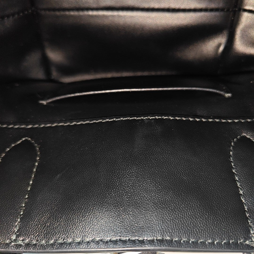 Toujours Nano Cannage Calfskin Black