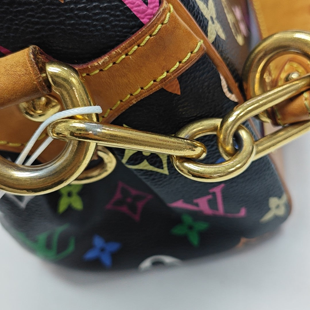 LV × TM BEVERLY MM Monogram Coated Canvas Black