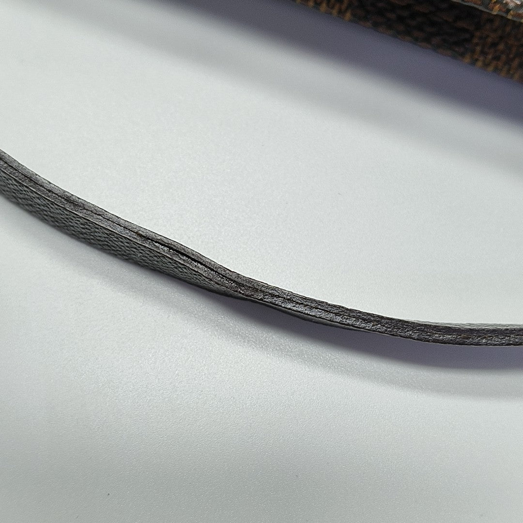 TROUSSE MAKE UP Damier Ebene Coated Canvas Brown