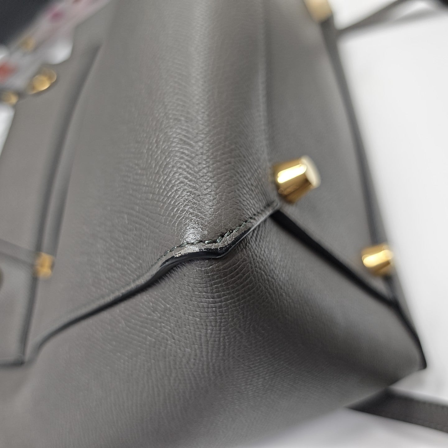 BELT Mini Calfskin Gray