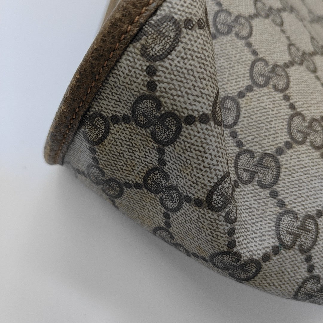 Monogram Coated Canvas Tote Bag Beige