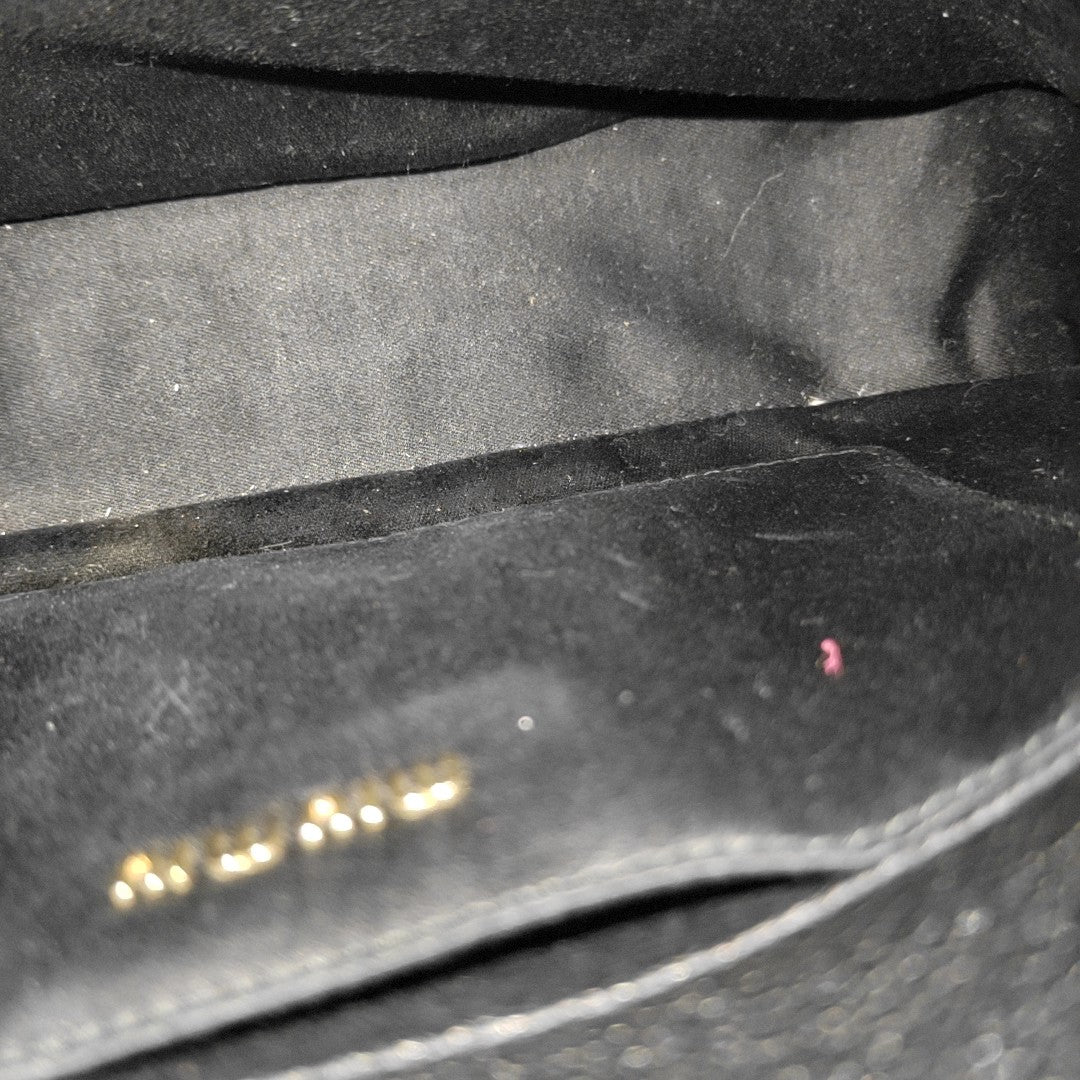 Calfskin Shoulder Bag Black
