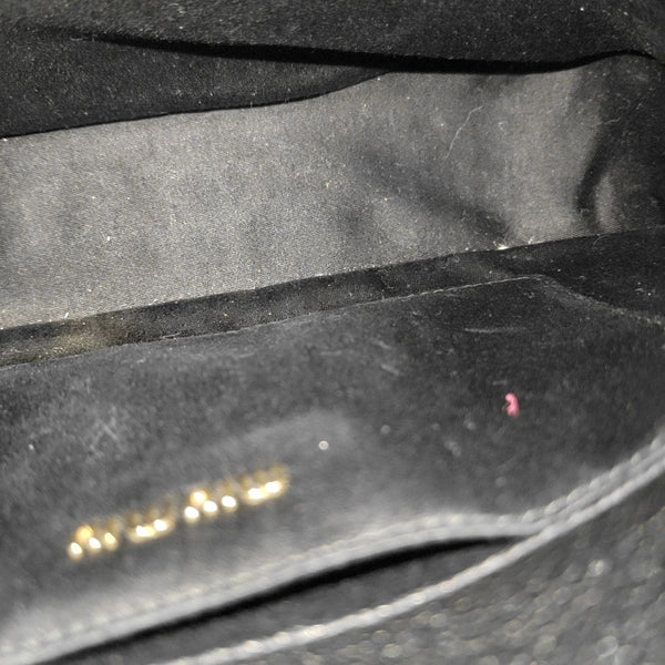 Calfskin Shoulder Bag Black