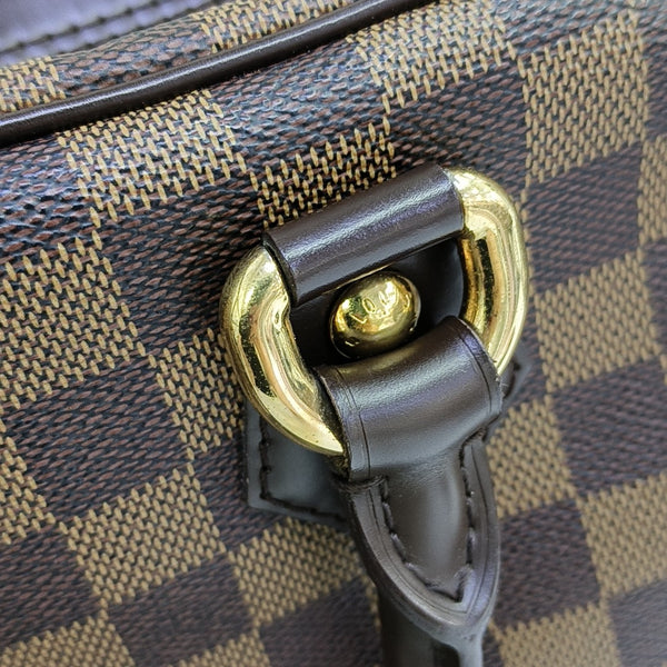 DUOMO Damier Ebene Coated Canvas Brown