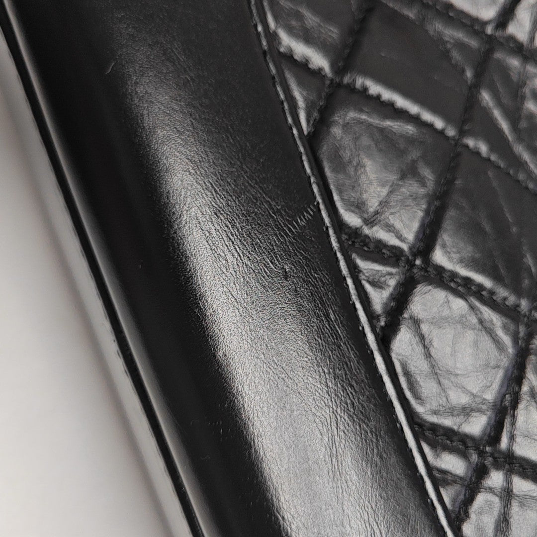 GABRIELLE Small Quilted Calfskin Black