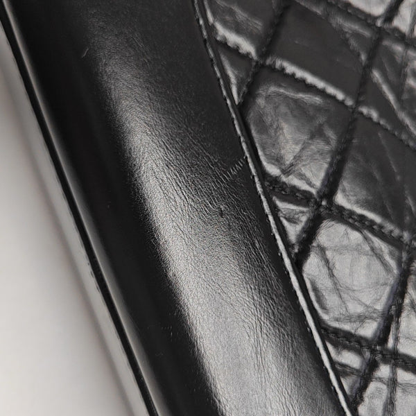 GABRIELLE Small Quilted Calfskin Black
