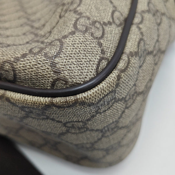 GG Supreme Monogram Coated Canvas Brown