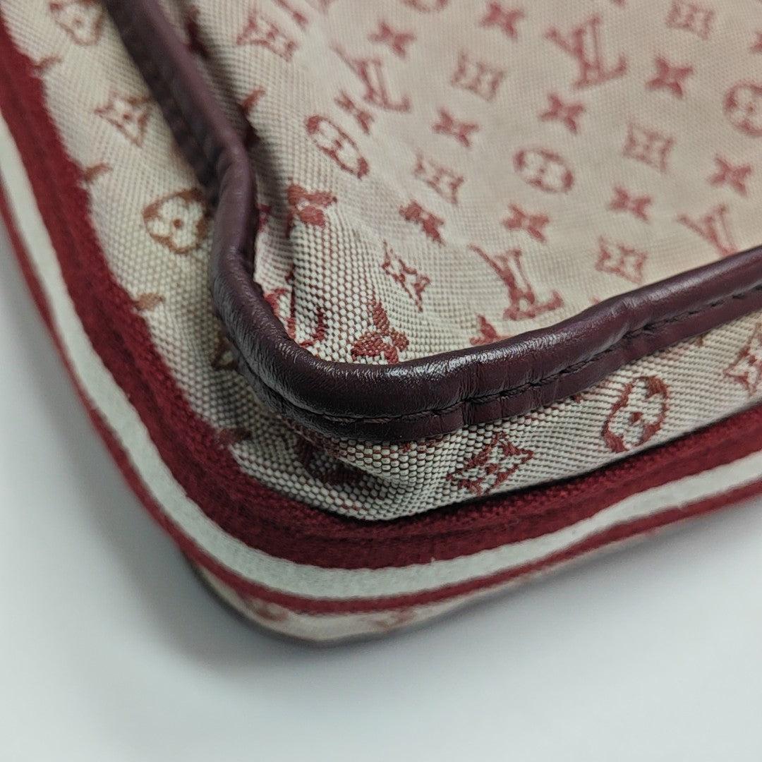 MARY KATE Monogram Canvas Red
