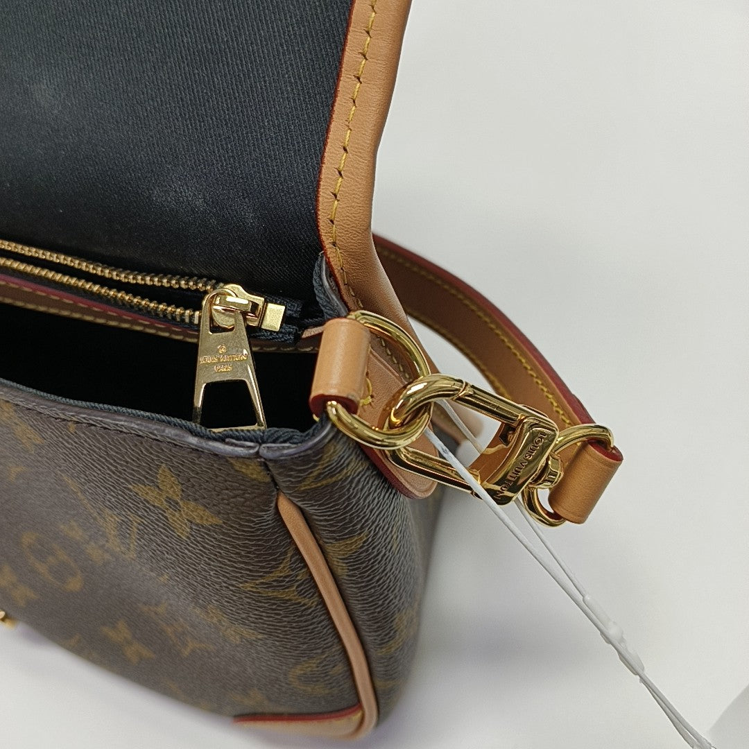 DIANE Monogram Coated Canvas Brown