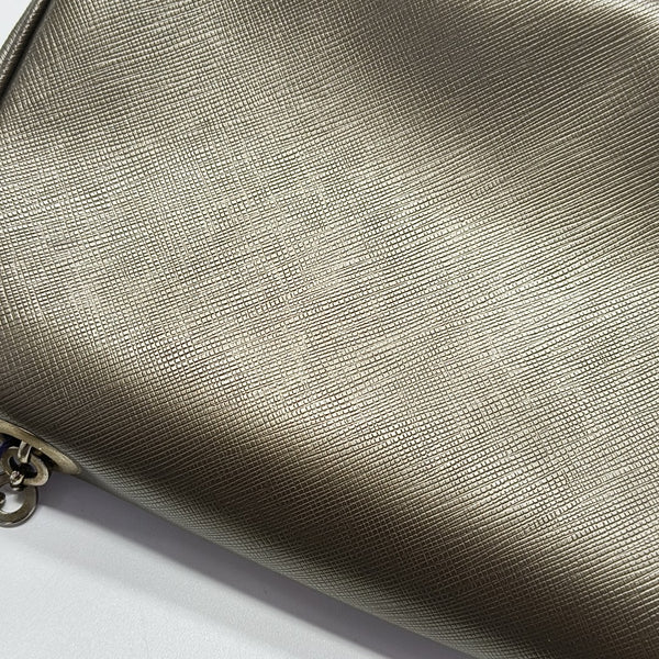 Calfskin Top Handle Bag Gray
